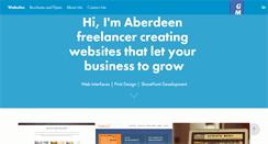 Desktop Screenshot of gmwebdesigner.com